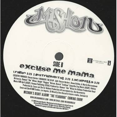 MISHON  - EXCUSE ME MAMA ( RADIO - INSTR - ACAPPELLA )