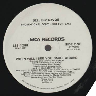 DEVOE BELL BIV - PROMO - WHEN WILL I SEE YOU SMILE AGAIN ? ( REMIXED CLUB VERSION - LOW KEY - RADIO EDIT - INSTR - ACAPPELLA