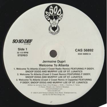 DUPRI JERMAINE - WELCOME TO ATLANTA ft P DIDDY SNOOP DOGG MURPHY LEE OF ST. LUNATICS LUDCRIS AND LIL JON ( COAST TO COAST RADIO