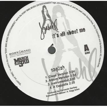 JZABEHL - IT'S ALL ABOUT ME ENGLISH ( CLEAN - ALBUM VERSION - INSTR- A CAPPELLA ) / SPANGLISH