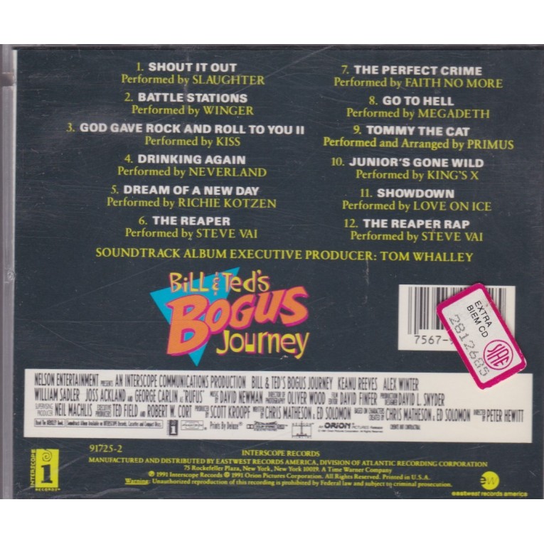 bill and ted's bogus journey ost