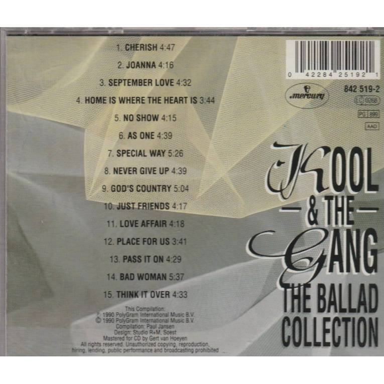 KOOL & THE GANG - THE BALLAD COLLECTION - aquarius age sagl